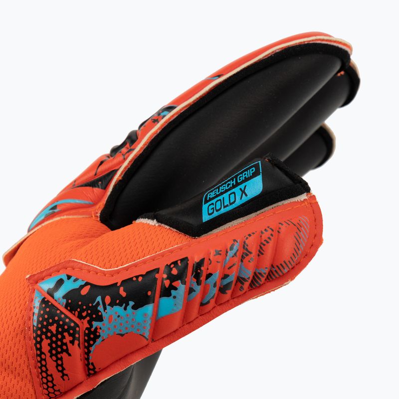 Reusch Attrakt Gold X Evolution Cut Finger Support vartininko pirštinės raudonos 5370950-3333 3