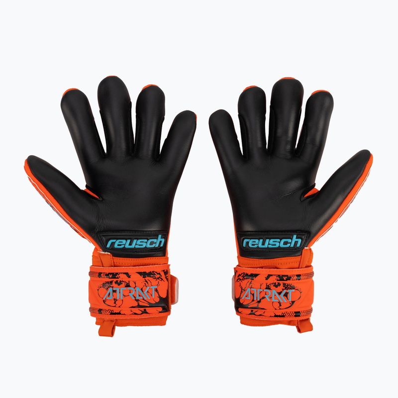 Reusch Attrakt Grip Evolution Finger Support Vartininko pirštinės raudonos 5370820-3333 2