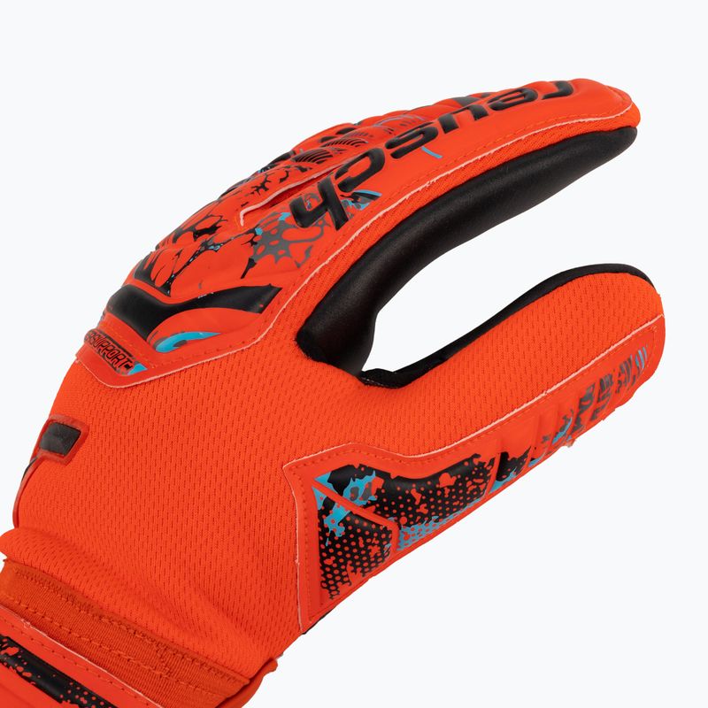 Reusch Attrakt Grip Evolution Finger Support Vartininko pirštinės raudonos 5370820-3333 3