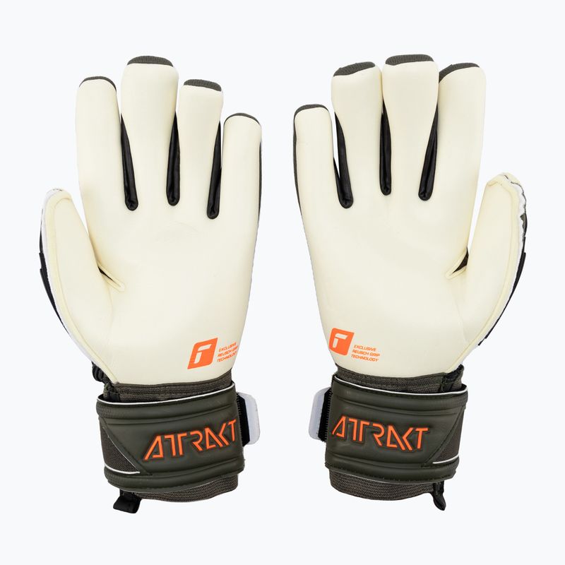 Reusch Attrakt Freegel Gold X žalios vartininko pirštinės 5370935-5556 2