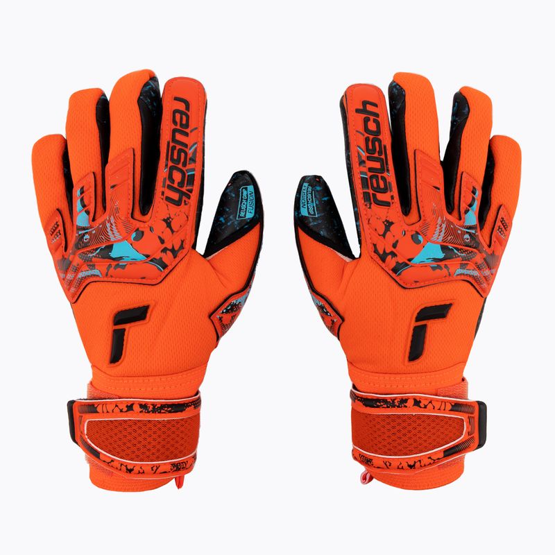 Reusch Attrakt Fusion Guardian Junior vaikiškos vartininko pirštinės raudonos spalvos 5372945-3333