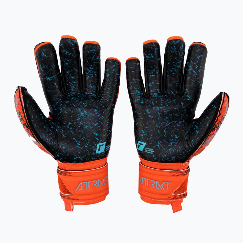 Reusch Attrakt Fusion Guardian Junior vaikiškos vartininko pirštinės raudonos spalvos 5372945-3333 2