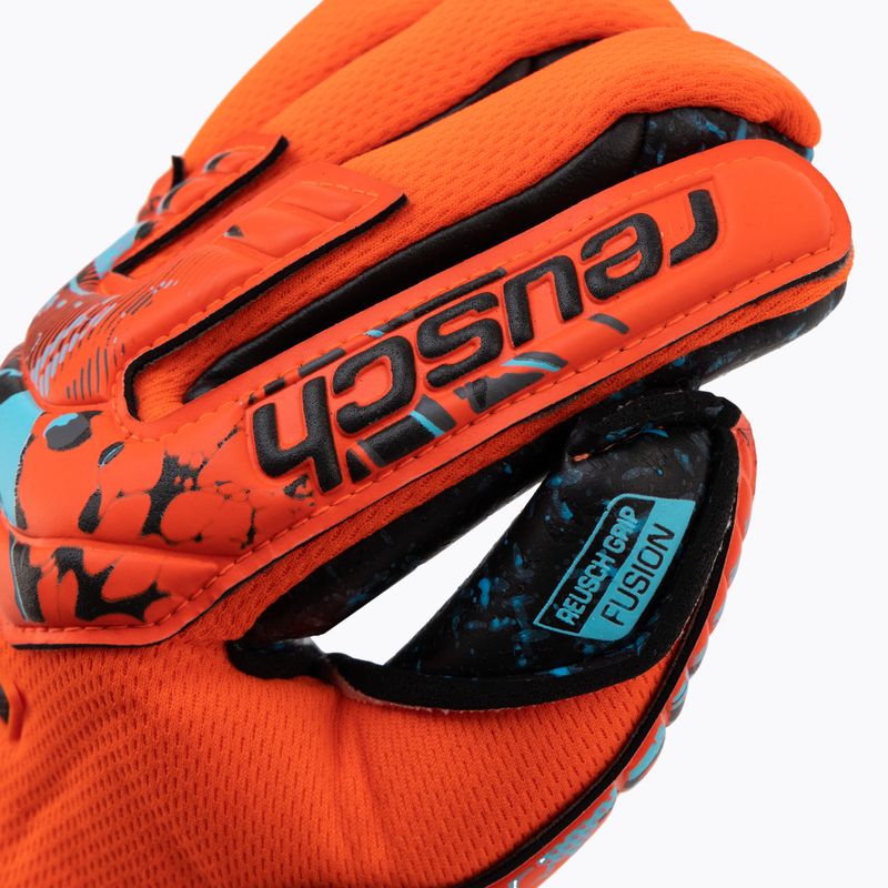 Reusch Attrakt Fusion Guardian Junior vaikiškos vartininko pirštinės raudonos spalvos 5372945-3333 3