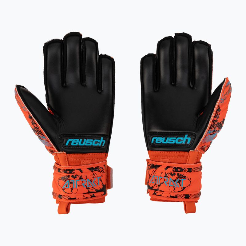 Reusch Attrakt Silver Junior vaikiškos vartininko pirštinės raudonos spalvos 5372215-3333 2