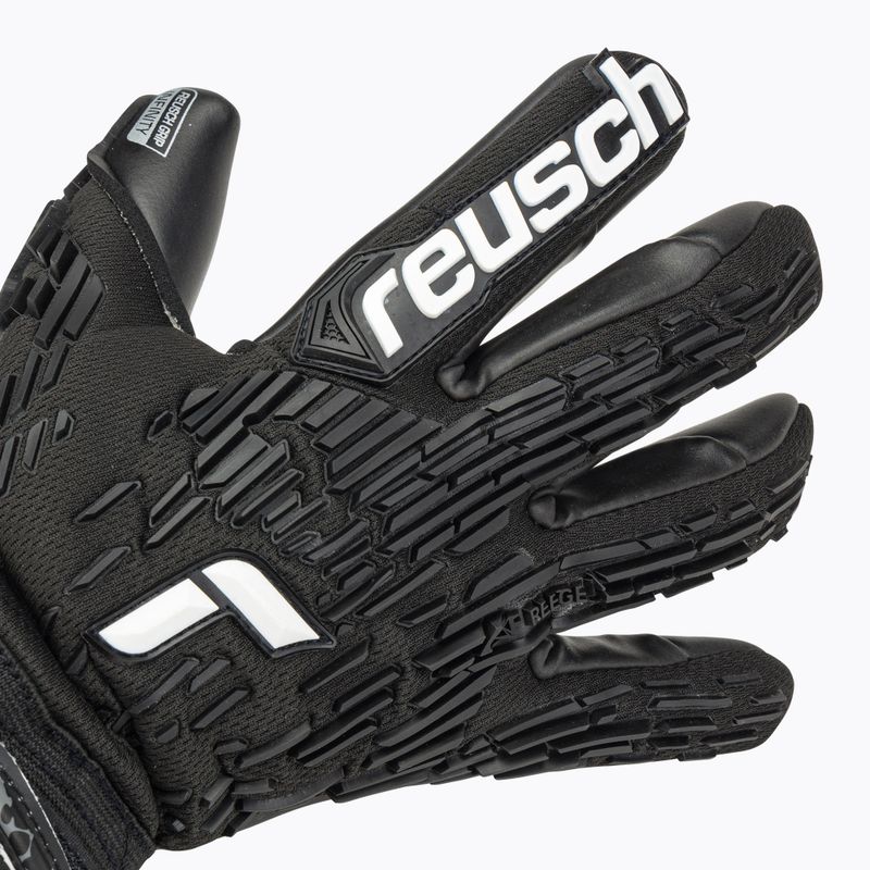 Reusch Attrakt Freegel Infinity Finger Support Vartininko pirštinės juodos 5370730-7700 3
