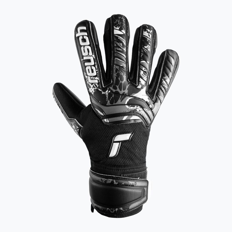 Reusch Attrakt Infinity Finger Support Vartininko pirštinės juodos 5370720-7700 4