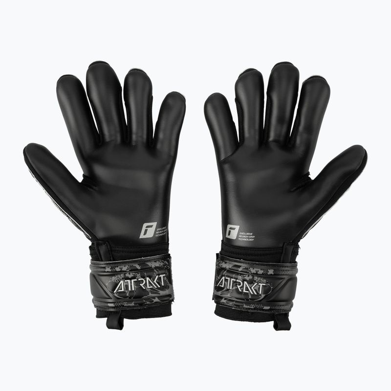 Reusch Attrakt Infinity Finger Support Vartininko pirštinės juodos 5370720-7700 2