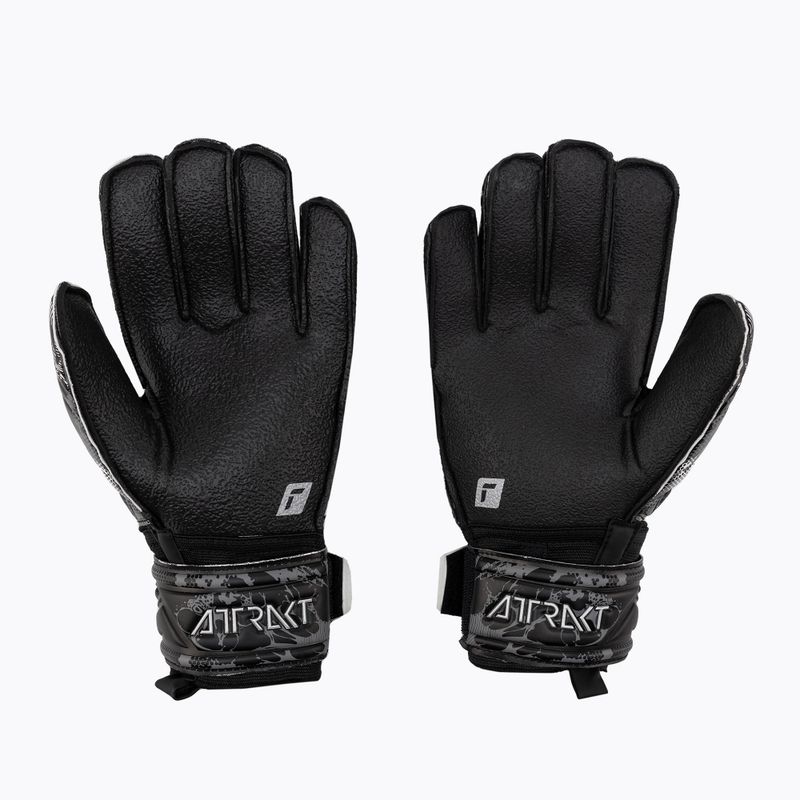 Reusch Attrakt Resist Finger Support Vartininko pirštinės juodos 5370610-7700 2