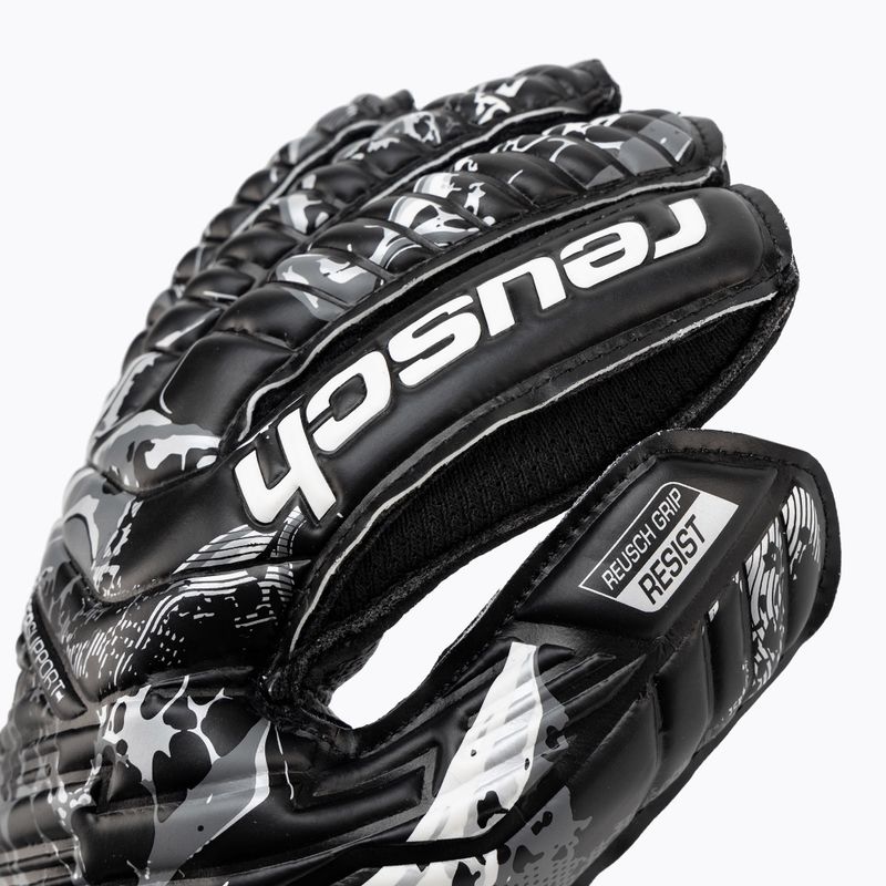 Reusch Attrakt Resist Finger Support Vartininko pirštinės juodos 5370610-7700 3