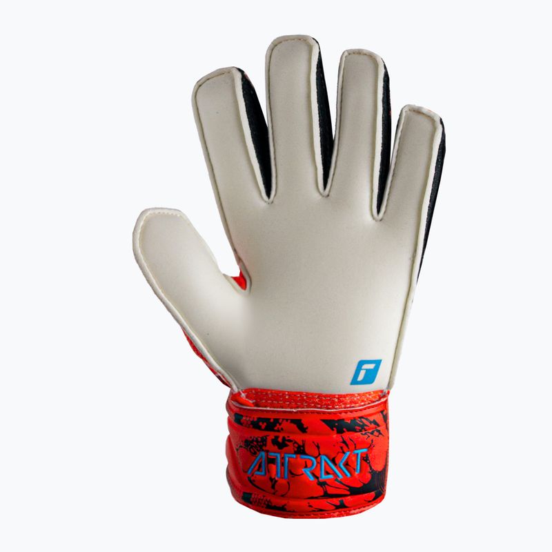 Reusch Attrakt Solid Finger Support Junior vaikiškos vartininko pirštinės raudonos spalvos 5372510-3334 5