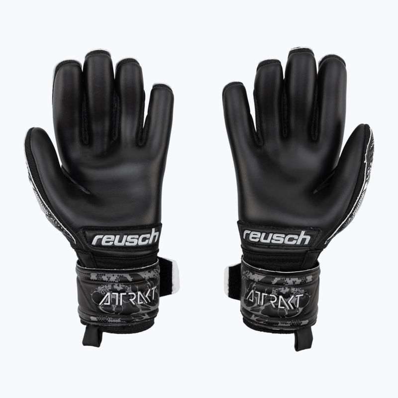 Reusch Attrakt Infinity Junior vaikiškos vartininko pirštinės juodos 5372725-7700 2