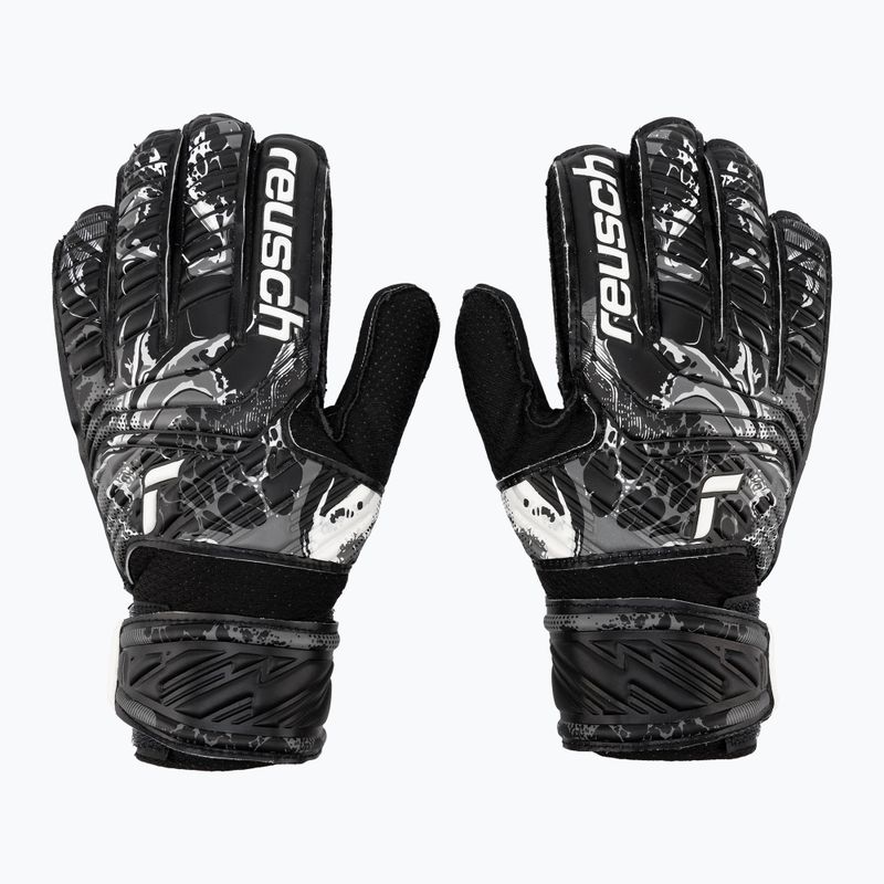 Reusch Attrakt Resist Junior vaikiškos vartininko pirštinės juodos 5372615-7700