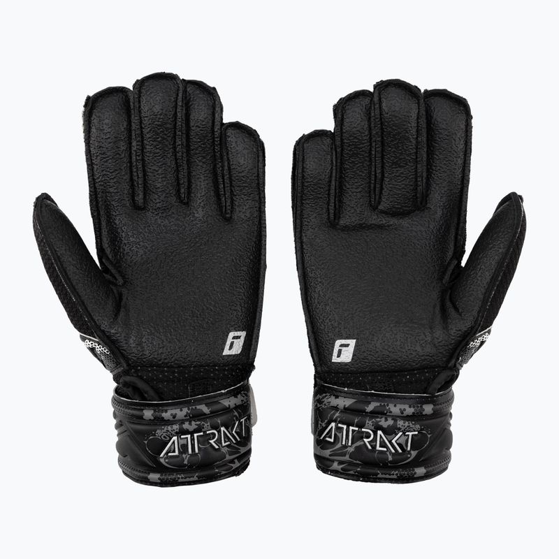 Reusch Attrakt Resist Junior vaikiškos vartininko pirštinės juodos 5372615-7700 2