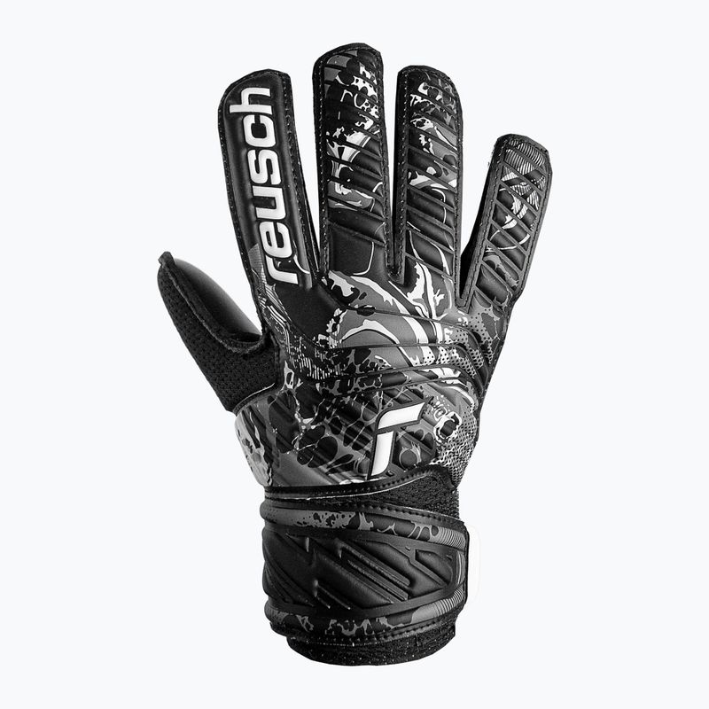 Reusch Attrakt Solid Junior vaikiškos vartininko pirštinės, juodos 5372515-7700 4