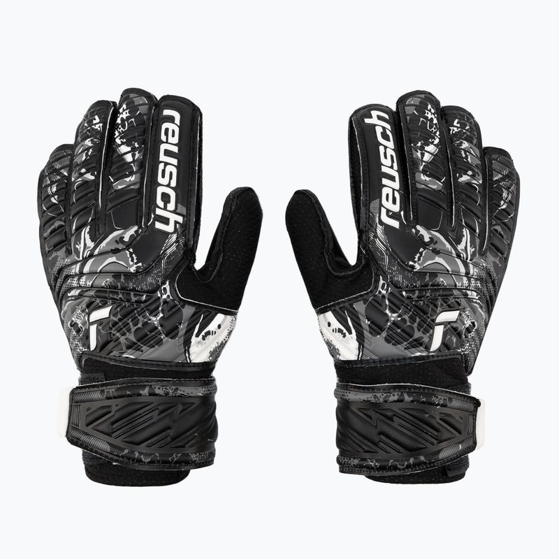 Reusch Attrakt Solid Junior vaikiškos vartininko pirštinės, juodos 5372515-7700