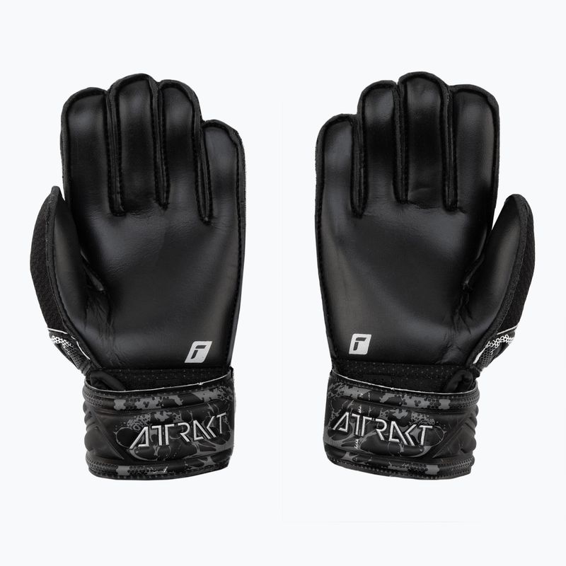Reusch Attrakt Solid Junior vaikiškos vartininko pirštinės, juodos 5372515-7700 2