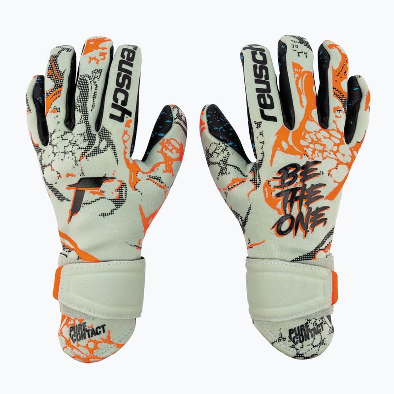 Reusch Pure Contact Fusion Junior vaikiškos vartininko pirštinės, žalios 5372900-5444