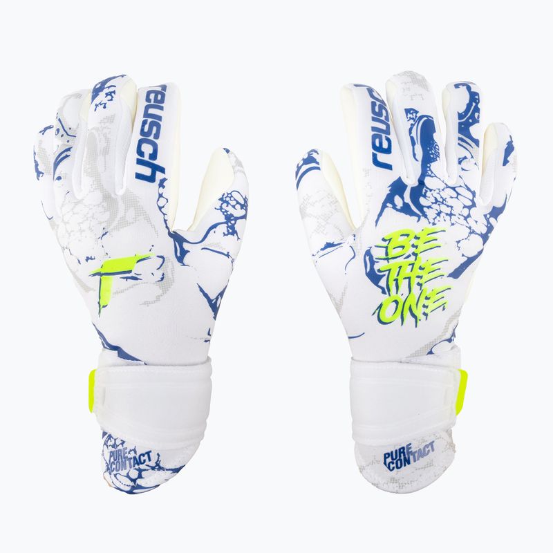 Reusch Pure Contact Silver Junior vaikiškos vartininko pirštinės, baltos 5372200-1089