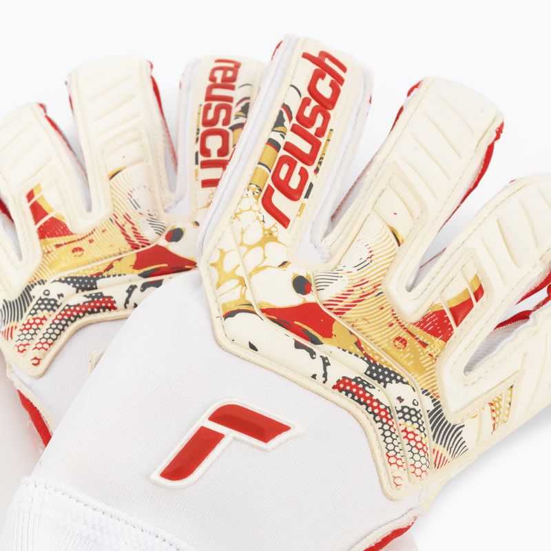 Reusch Attrakt Gold X GluePrint vartininko pirštinės baltos 5370975-1011 4