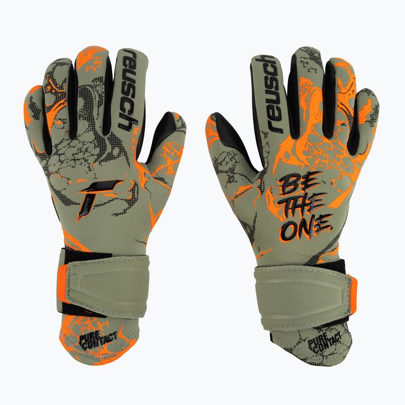 Reusch Pure Contact Gold Junior vaikiškos vartininko pirštinės, žalios 5372100-5444