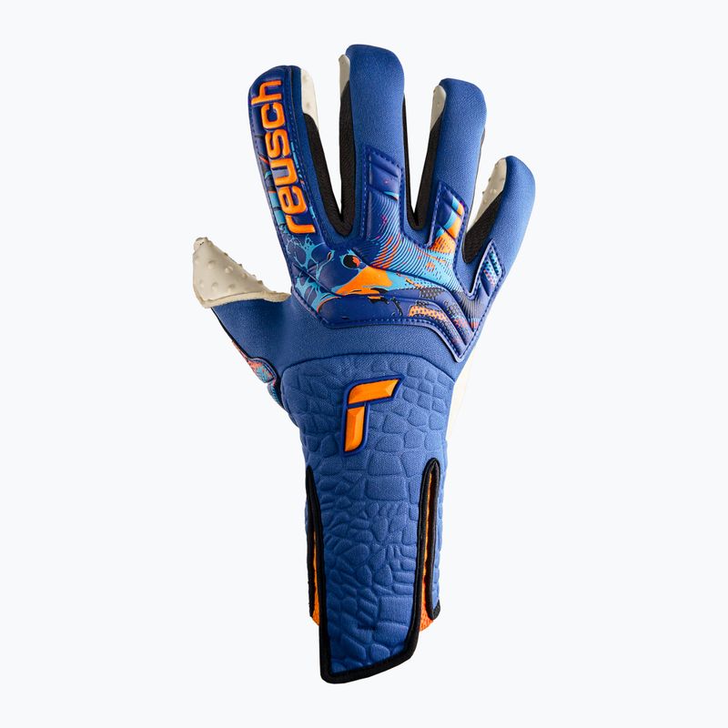 Reusch Attrakt Speedbump AdaptiveFlex vartininko pirštinės be dirželių, mėlynos 5370079-4016 5
