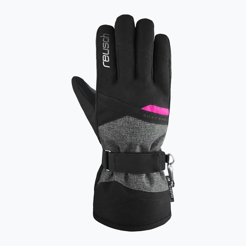 Moteriškos slidinėjimo pirštinės Reusch Helena R-Tex Xt black/black melange/pink glo 6