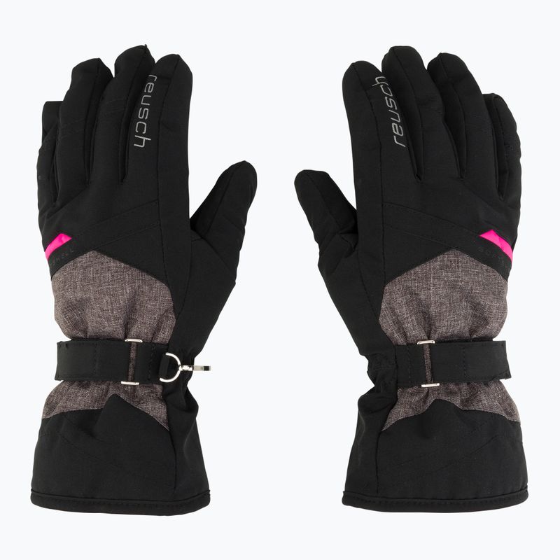 Moteriškos slidinėjimo pirštinės Reusch Helena R-Tex Xt black/black melange/pink glo 3