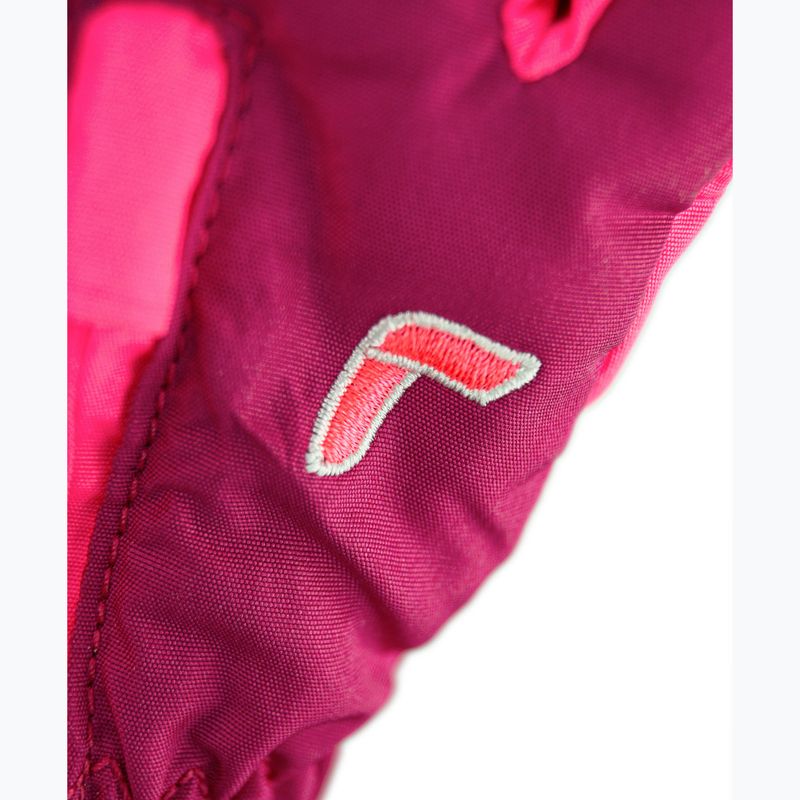 Vaikiškos slidinėjimo pirštinės Reusch Tom fuchs purp/knockout pink 4
