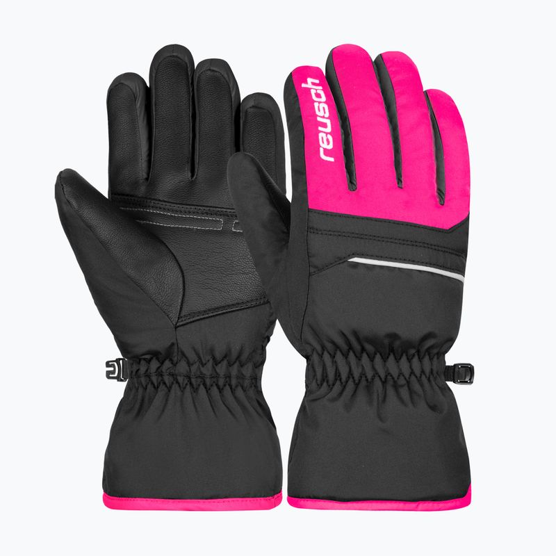 Reusch vaikiškos slidinėjimo pirštinės Alan juoda/rožinė glo 5