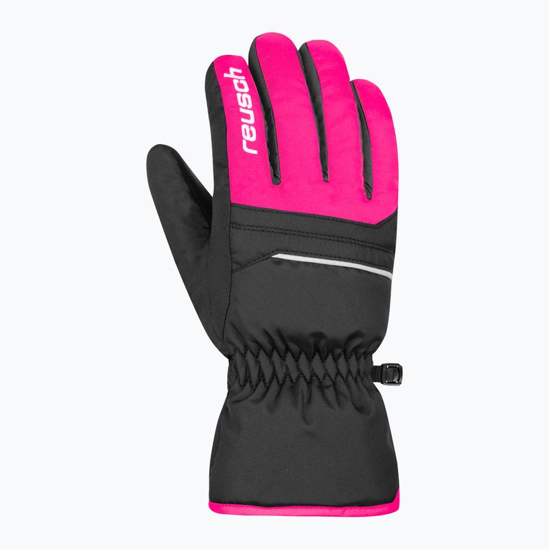 Reusch vaikiškos slidinėjimo pirštinės Alan juoda/rožinė glo 6