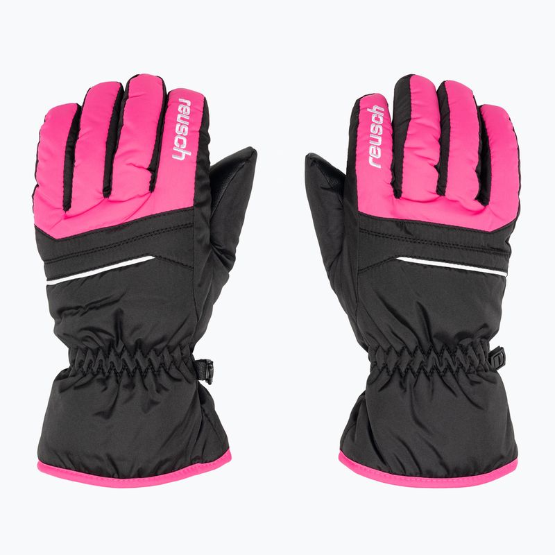 Reusch vaikiškos slidinėjimo pirštinės Alan juoda/rožinė glo 3