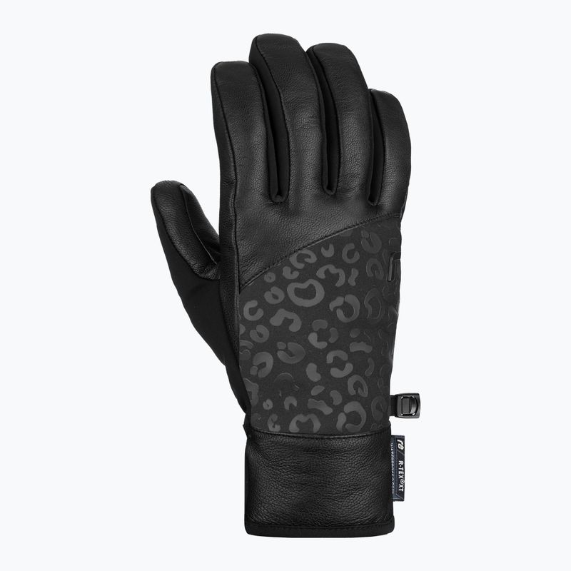 Moteriškos slidinėjimo pirštinės Reusch Beatrix R-Tex XT black/black leopard 7