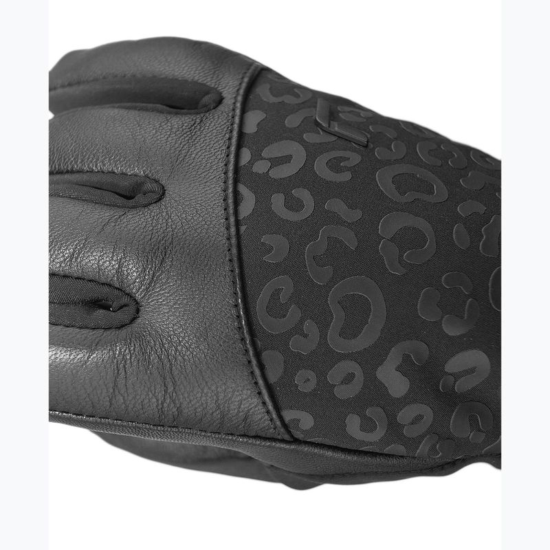 Moteriškos slidinėjimo pirštinės Reusch Beatrix R-Tex XT black/black leopard 9