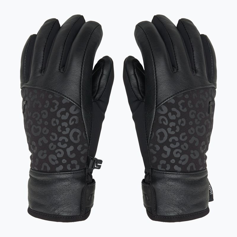 Moteriškos slidinėjimo pirštinės Reusch Beatrix R-Tex XT black/black leopard 3