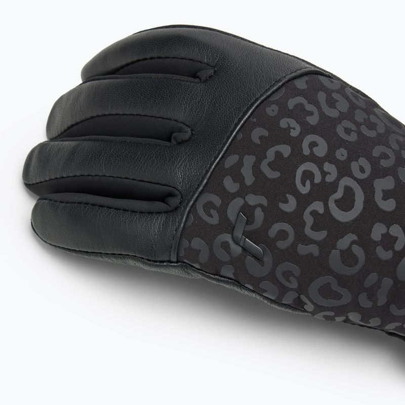 Moteriškos slidinėjimo pirštinės Reusch Beatrix R-Tex XT black/black leopard 4