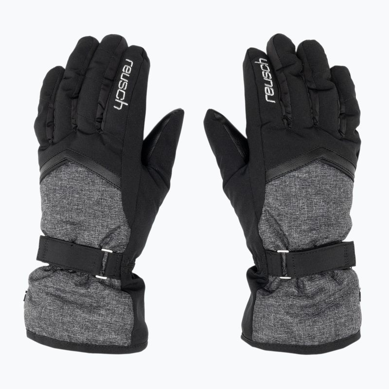 Reusch Moni R-Tex Xt slidinėjimo pirštinės juoda/juoda melanžas 3