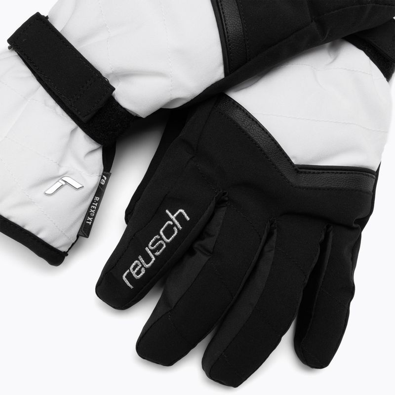 Reusch Moni R-Tex Xt juodos/baltos spalvos slidinėjimo pirštinės 4