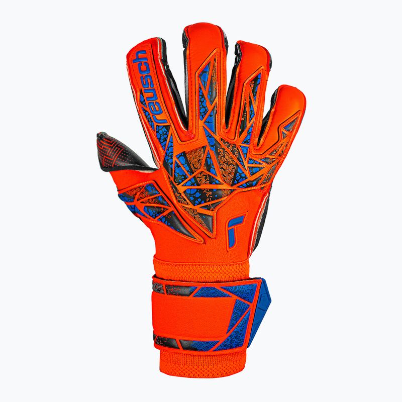 Vartininko pirštinės Reusch Attrakt Gold X Evolution GluePrint hyper orng/elec blue/blck 2