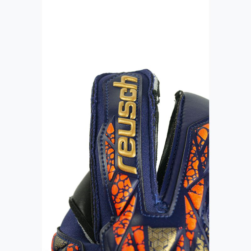 Vartininko pirštinės Reusch Attrakt Gold X Evolution premium blue/gold/black 5