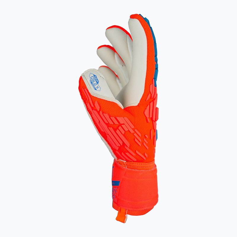 Vartininko pirštinės Reusch Attrakt Gold X Freegel hyper orange/electric blue 4