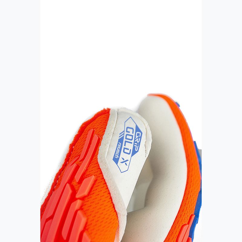 Vartininko pirštinės Reusch Attrakt Gold X Freegel hyper orange/electric blue 8