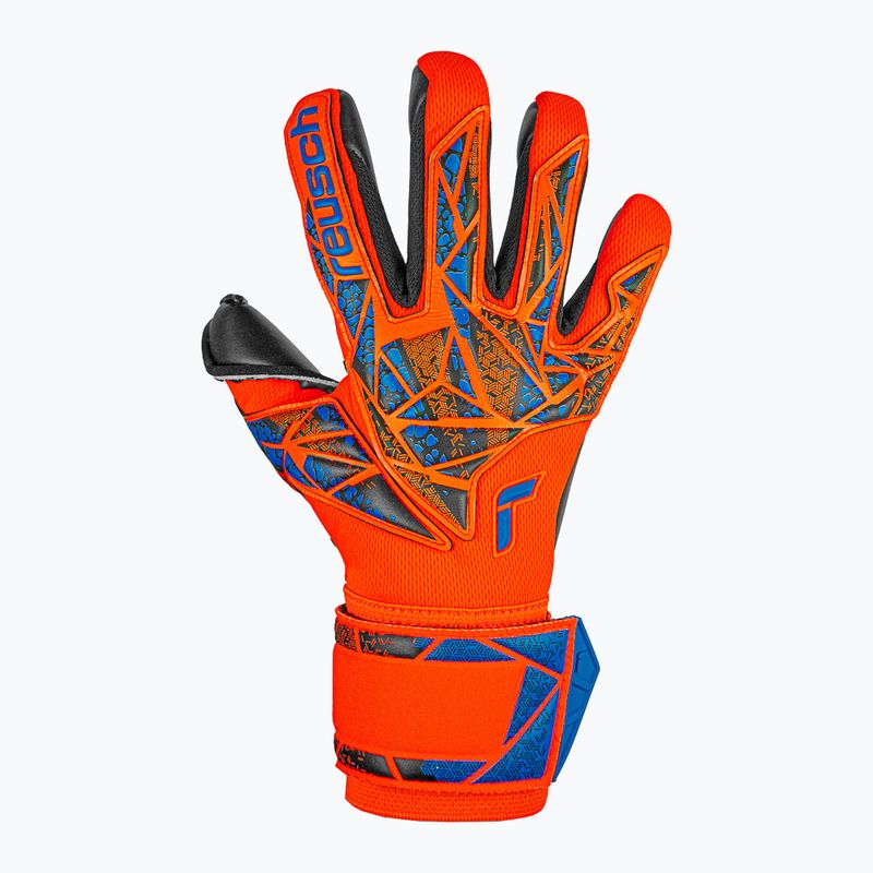 Vartininko pirštinės Reusch Attrakt Duo hyper orange/electric blue/black 2
