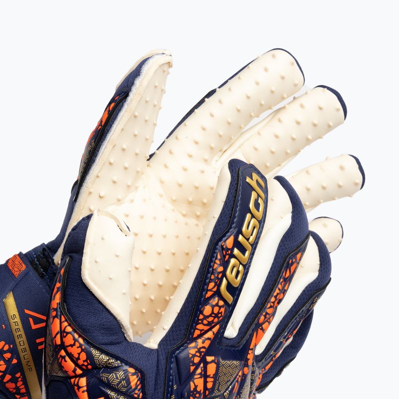 Vartininko pirštinės Reusch Attrakt SpeedBump premium blue/gold 3