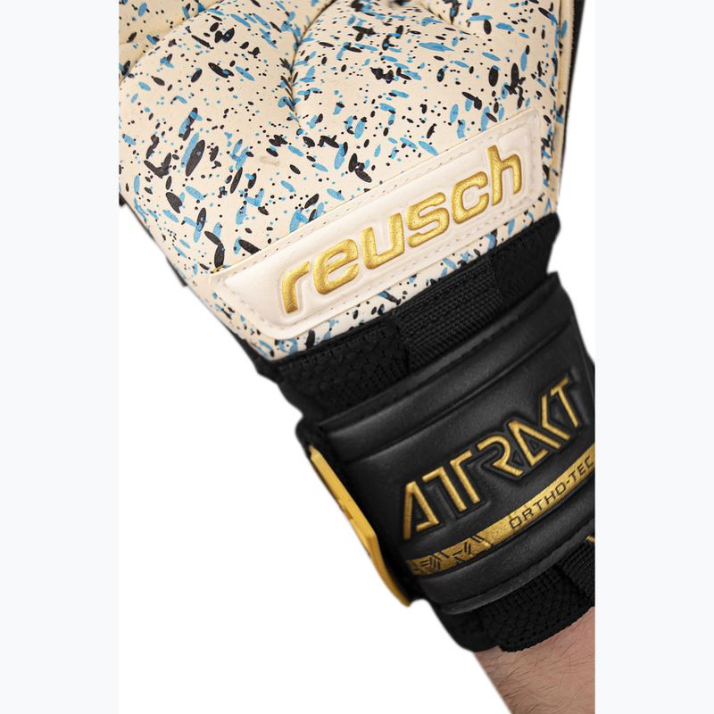 Vartininko pirštinės Reusch Attrakt Freegel Fusion Ortho-Tec black/gold 8