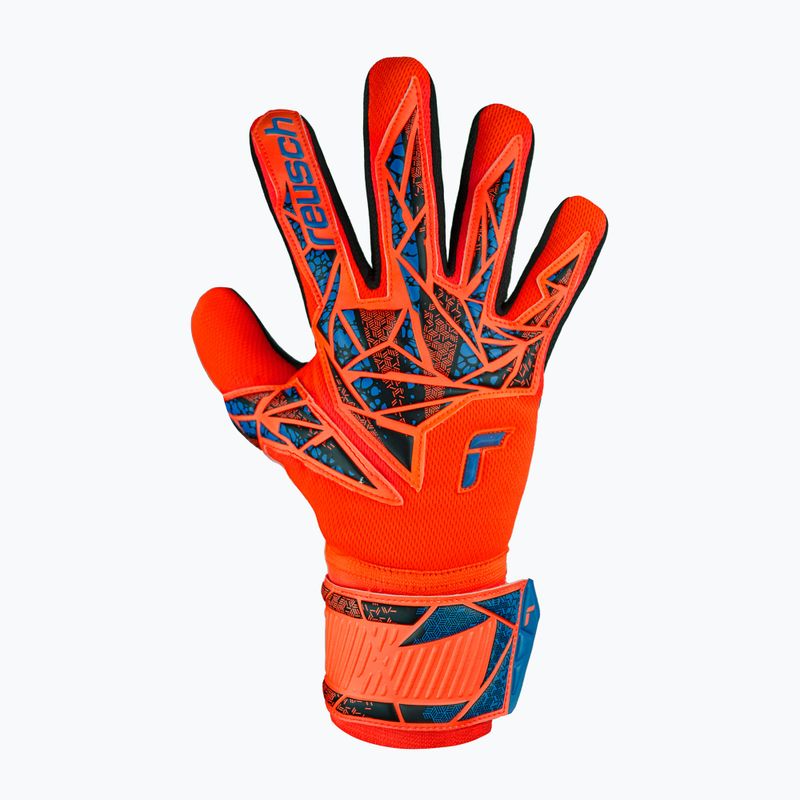 Vartininko pirštinės Reusch Attrakt Silver NC hyper orng/elec blue/blck 2