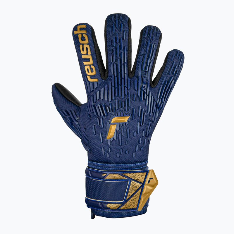 Vaikiškos vartininko pirštinės Reusch Attrakt Freegel Silver Junior premium blue/gold/black 2