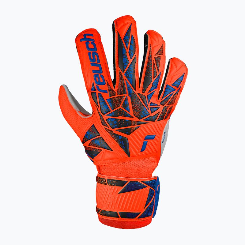 Vaikiškos vartininko pirštinės Reusch Attrakt Solid Junior hyper orng/elec blue 2