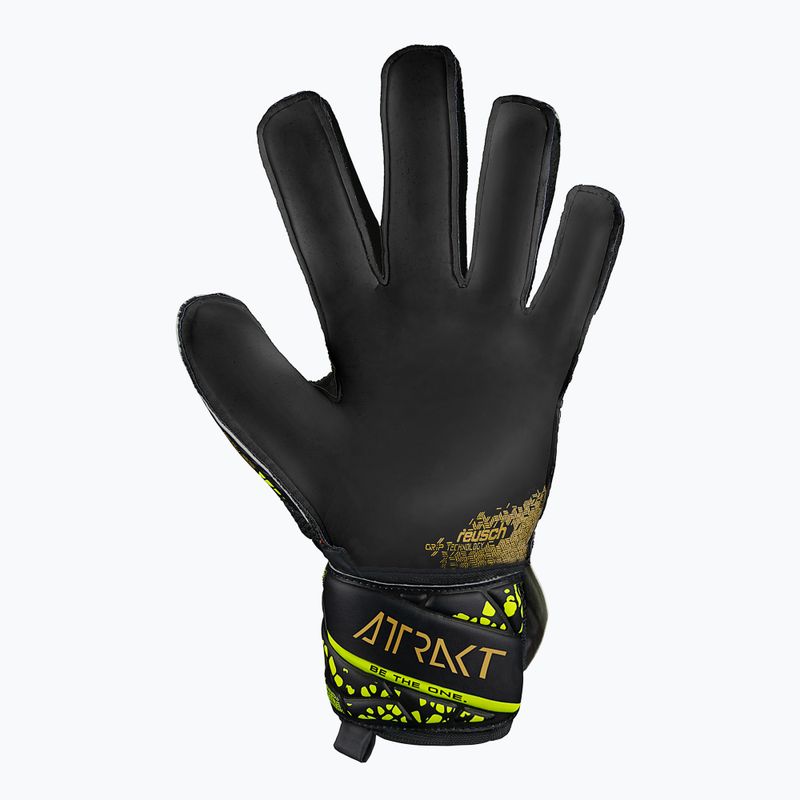 Vartininko pirštinės Reusch Attrakt Infinity Finger Support black/gold/yellow/black 3