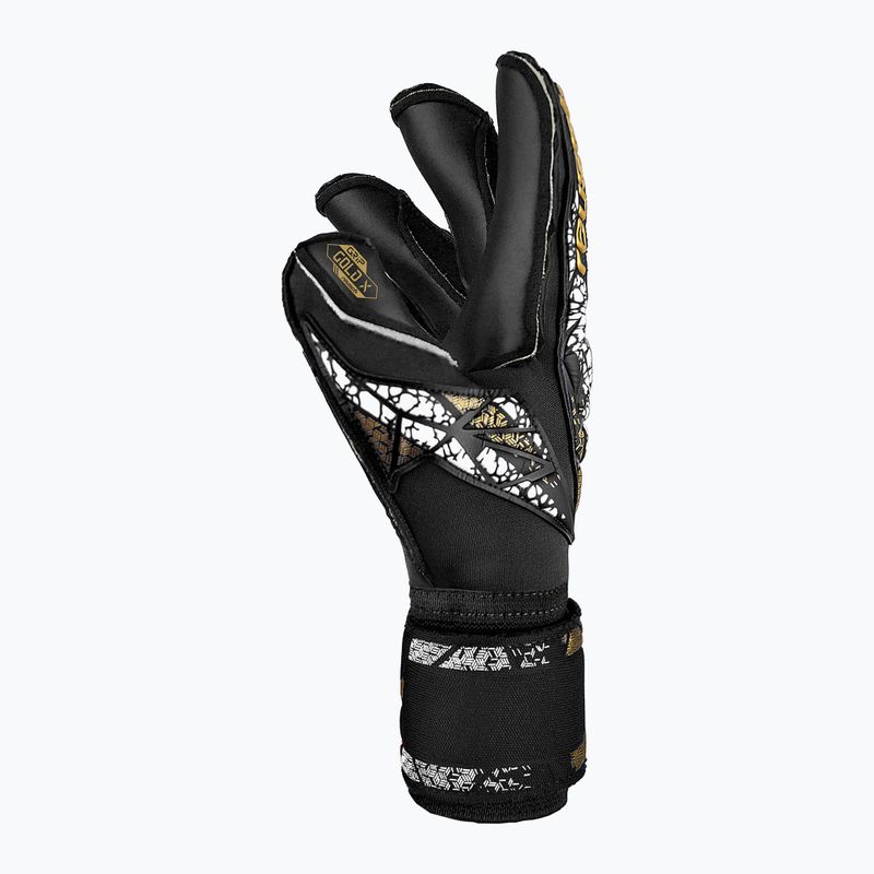 Vartininko pirštinės Reusch Attrakt Gold X Evolution Cut Finger Support black/gold/white/black 4