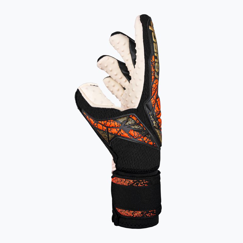 Vartininko pirštinės Reusch Attrakt SpeedBump Ortho-Tec black/gold/orange 4